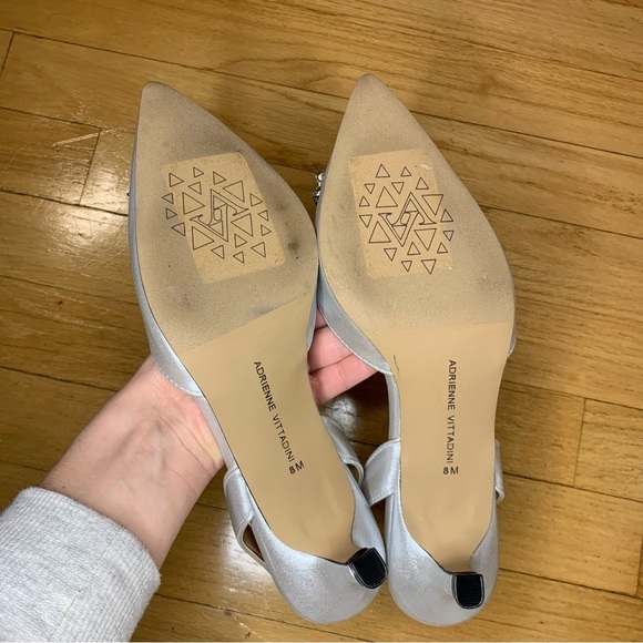 Adrienne Vittadini Suzer Jewel Embellished Pump in Silver - Size 8 - Picture 7 of 7